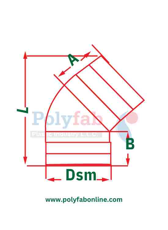 uPVC Elbow 45